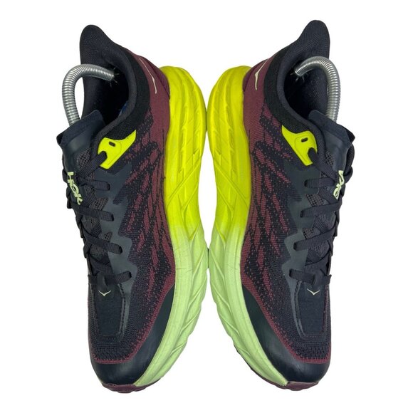 HOKA Womens Speedgoat 5 sz 9.5 B Maroon Black Trail Running Shoes Sneakers - Picture 4 of 10